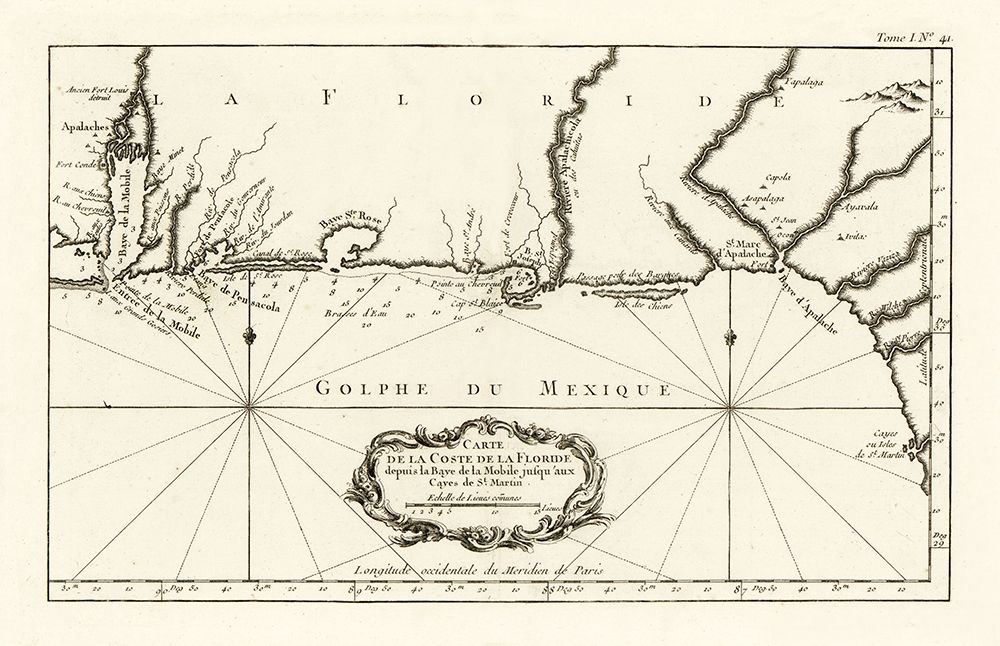 Florida - Bellin 1764 art print by Bellin for $57.95 CAD