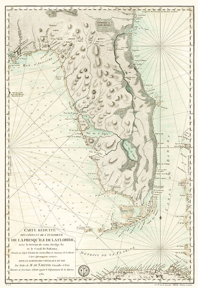 Florida - Sartine 1780 art print by Sartine for $57.95 CAD