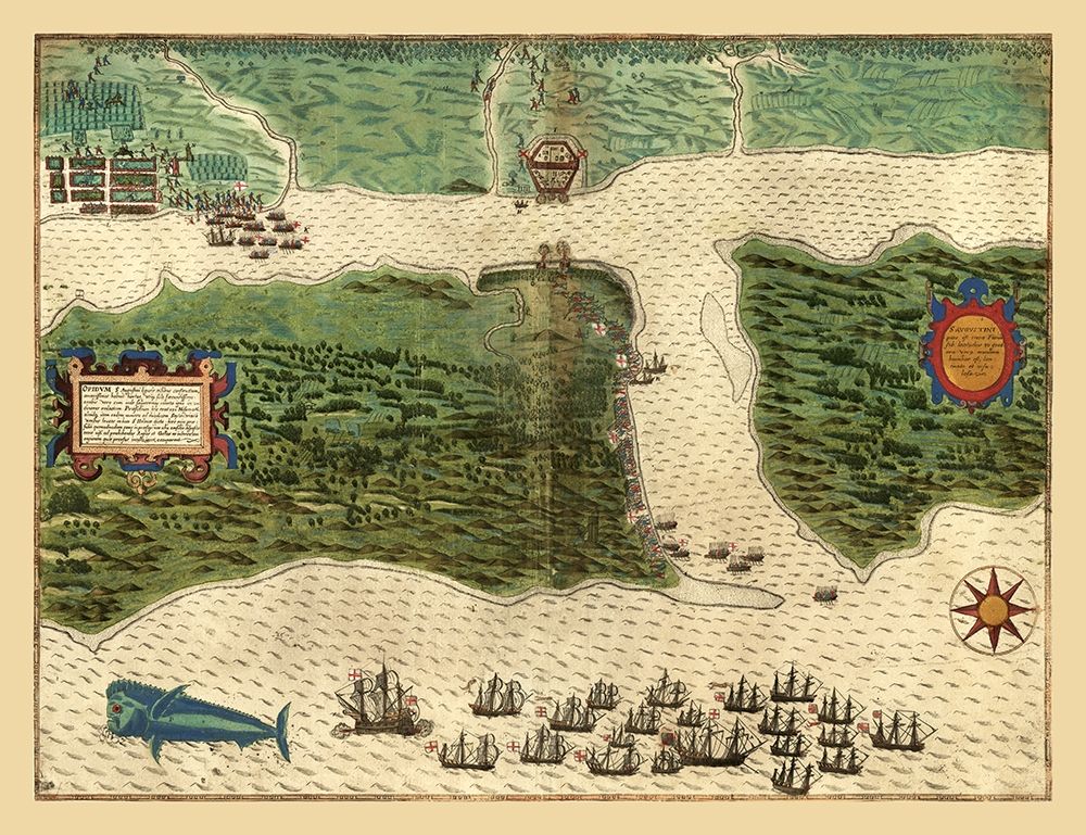 St Augustine Florida - Bigges 1589 art print by Bigges for $57.95 CAD