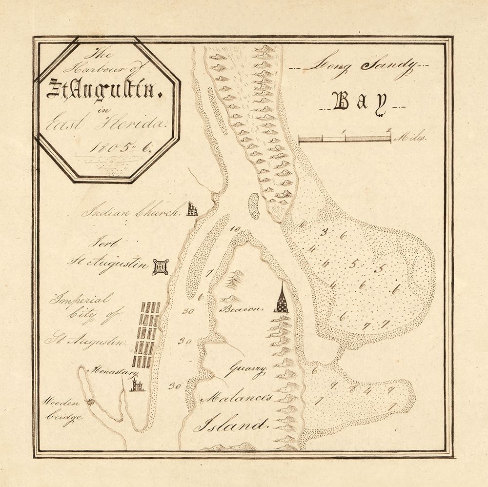 St Augustine Florida -1805 art print by Unknown for $57.95 CAD