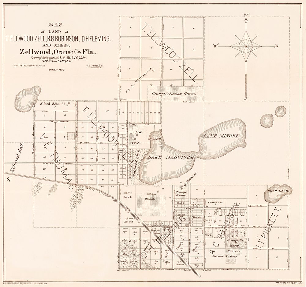 Zellwood Florida - Rehrer 1884 art print by Rehrer for $57.95 CAD