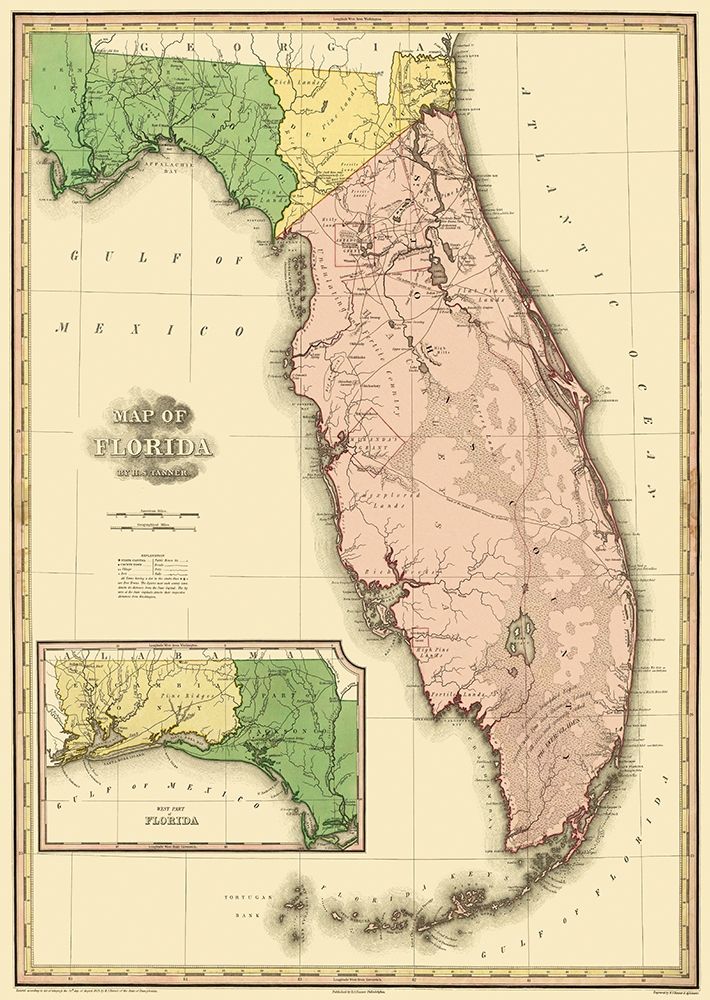 Florida - Tanner 1823 art print by Tanner for $57.95 CAD