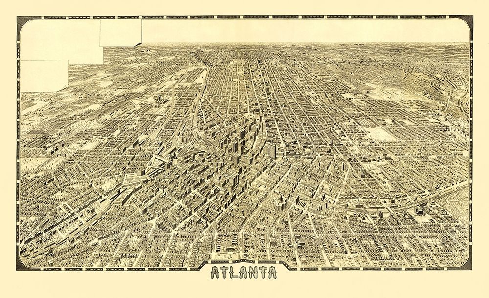 Atlanta Georgia - Foote 1919 art print by Foote for $57.95 CAD