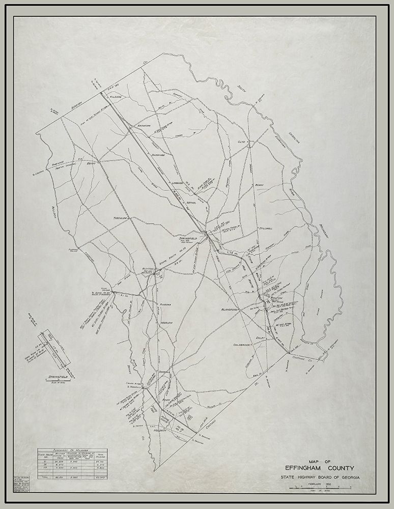 Effingham Georgia - Highway Board 1932 art print by Highway Board for $57.95 CAD