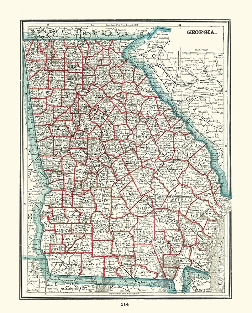 Georgia - Rathbun 1893 art print by Rathbun for $57.95 CAD