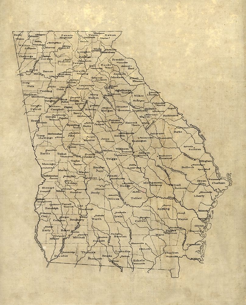 Georgia -1893 art print by Unknown for $57.95 CAD