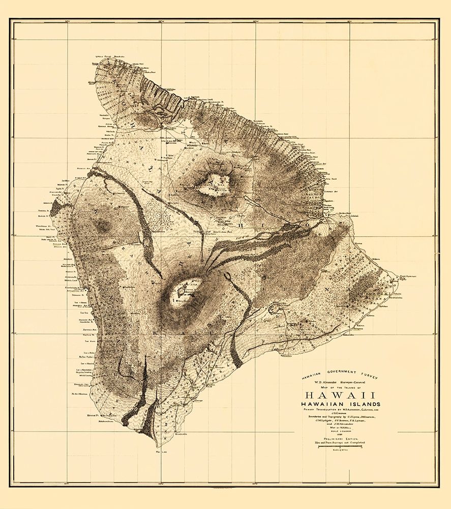 Hawaii Hawaii - Bien 1886 art print by Bien for $57.95 CAD