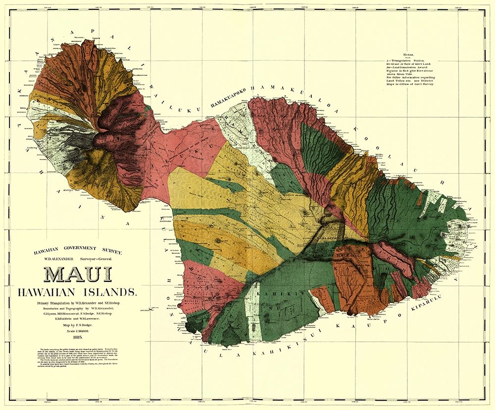 Maui Hawaii - Dodge 1885 art print by Dodge for $57.95 CAD
