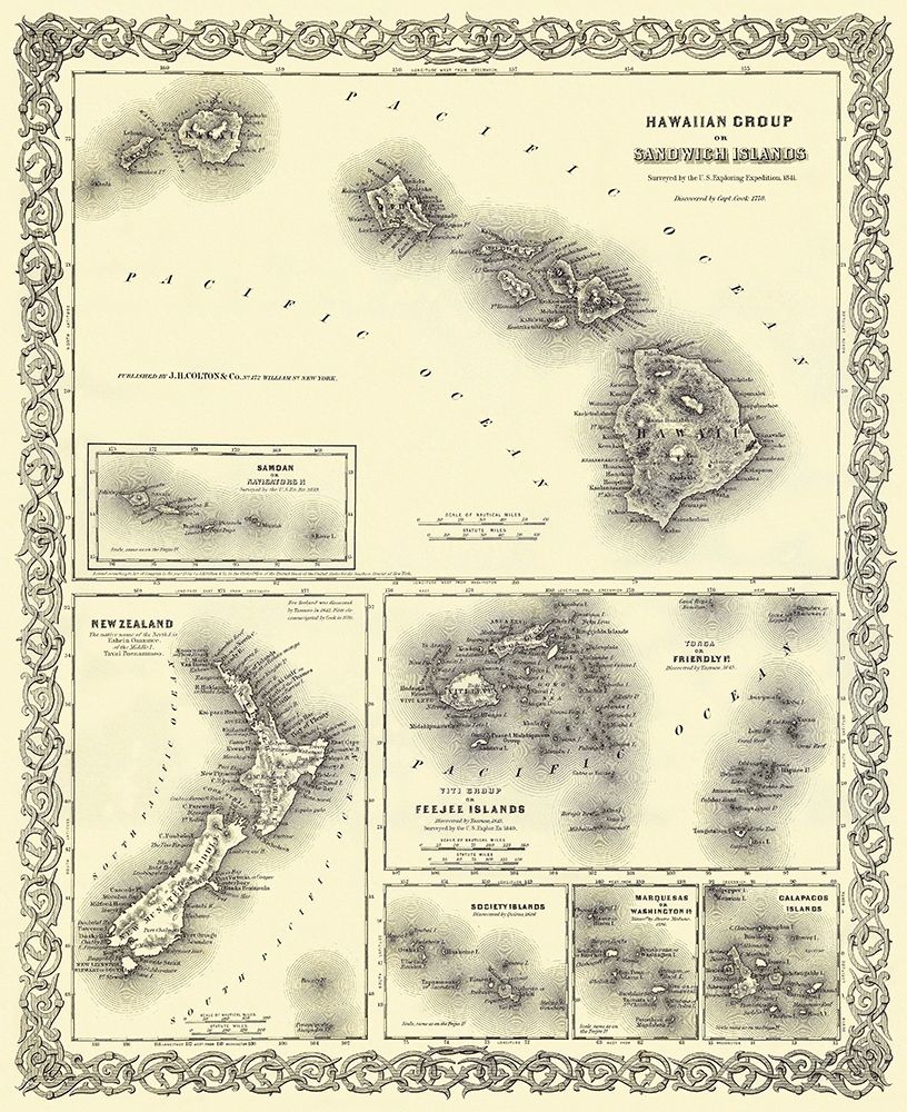 Hawaii - Colton 1856 art print by Colton for $57.95 CAD