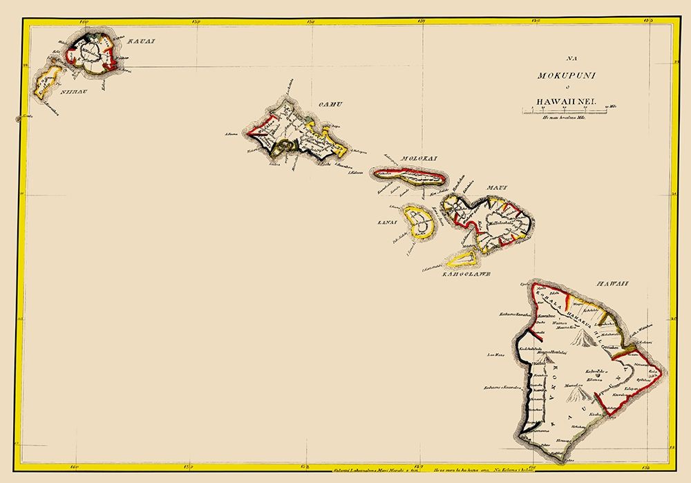 Hawaii - Lahaina Luna 1837 art print by Lahaina for $57.95 CAD