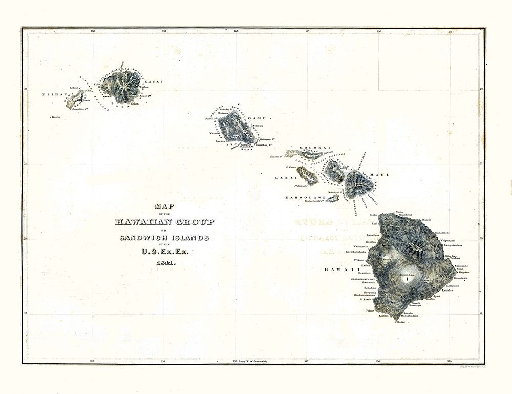 Hawaii - Douglas 1841 art print by Douglas for $57.95 CAD
