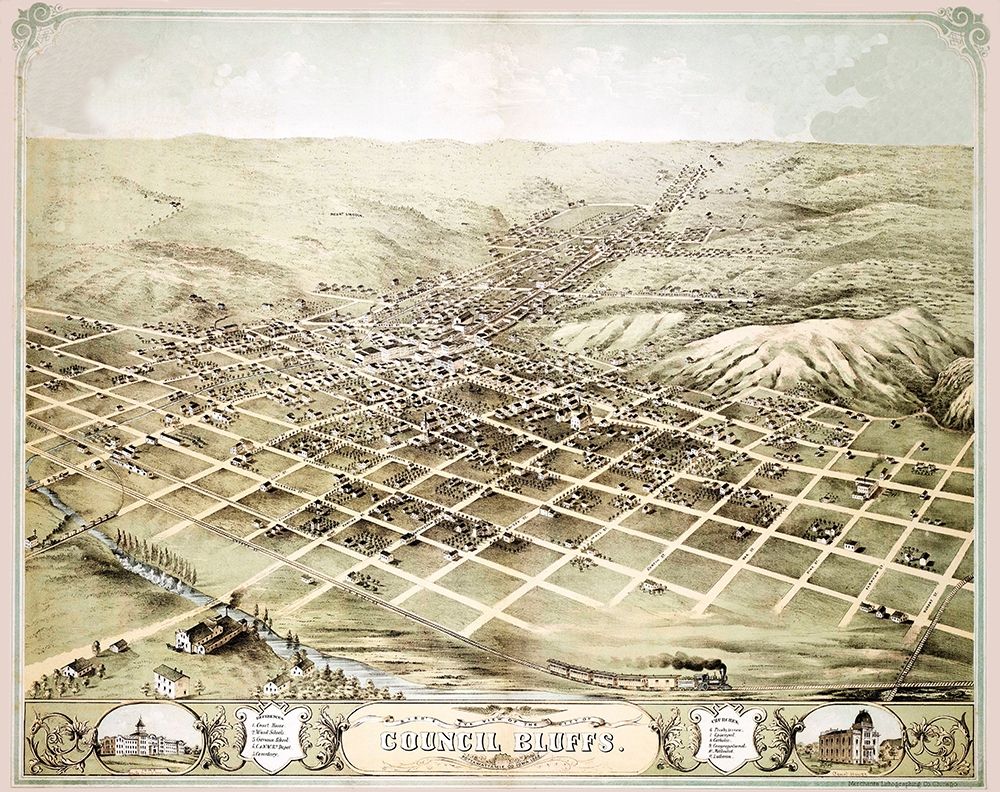 Council Bluffs Iowa - Ruger 1868 art print by Ruger for $57.95 CAD