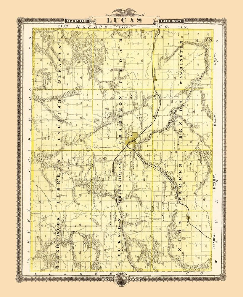 Lucas Iowa Landowner - Andreas 1874 art print by Andreas for $57.95 CAD