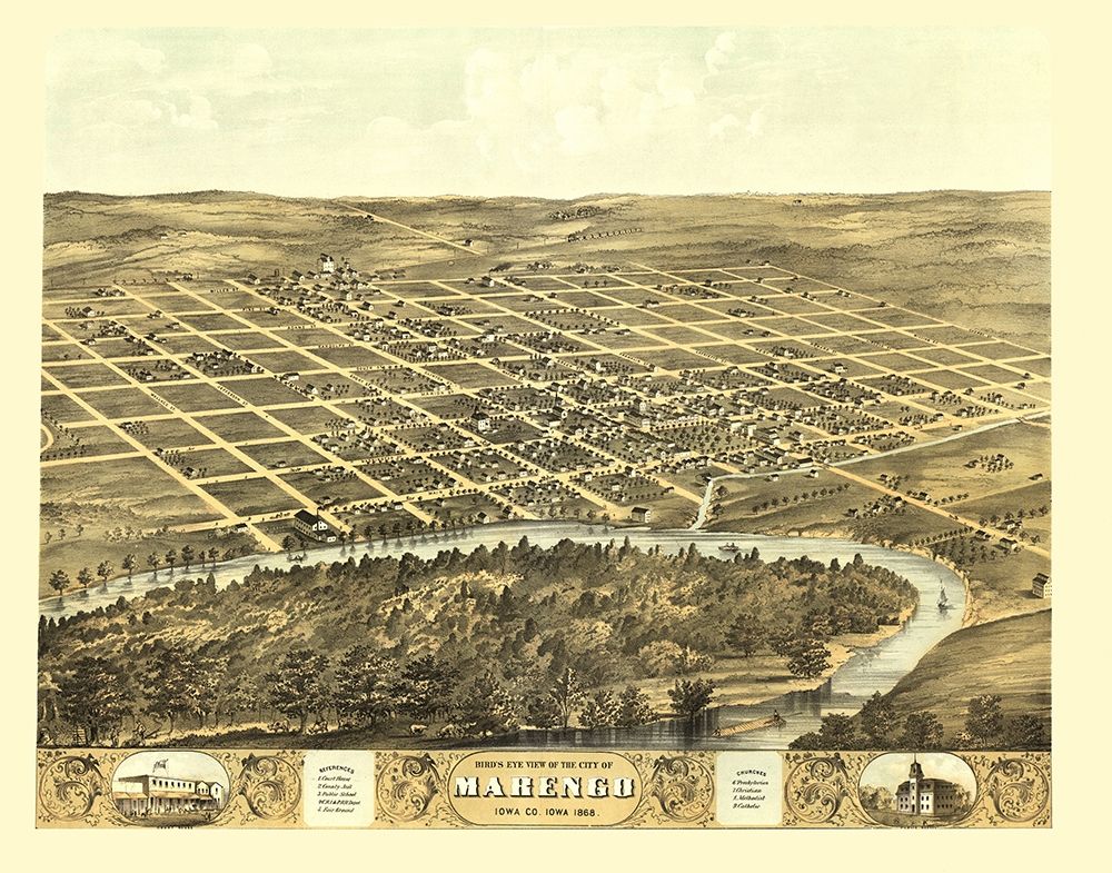 Marengo Iowa - Ruger 1868 art print by Ruger for $57.95 CAD