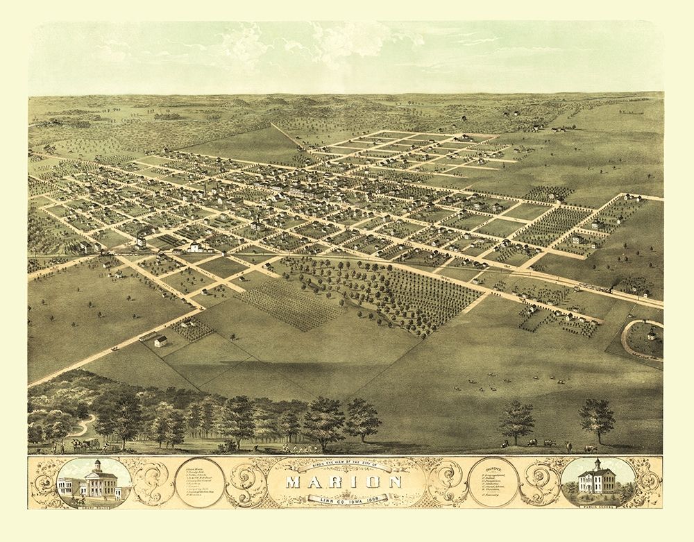 Marion Iowa - Ruger 1868 art print by Ruger for $57.95 CAD