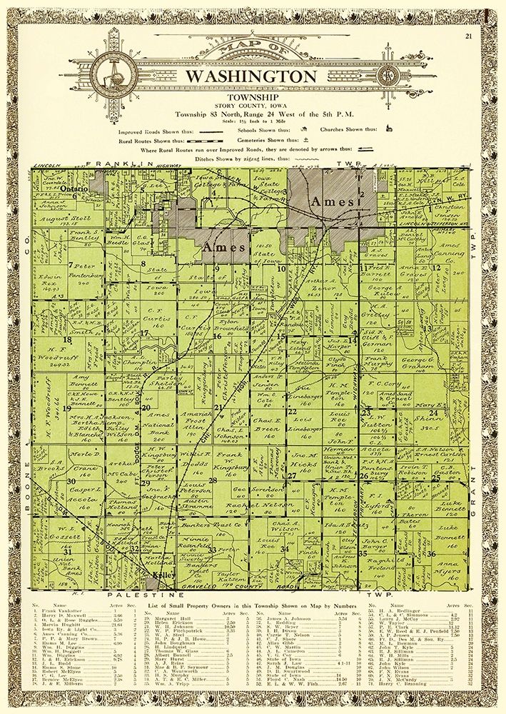 Washington Iowa Landowner - Kenyon 1926 art print by Kenyon for $57.95 CAD