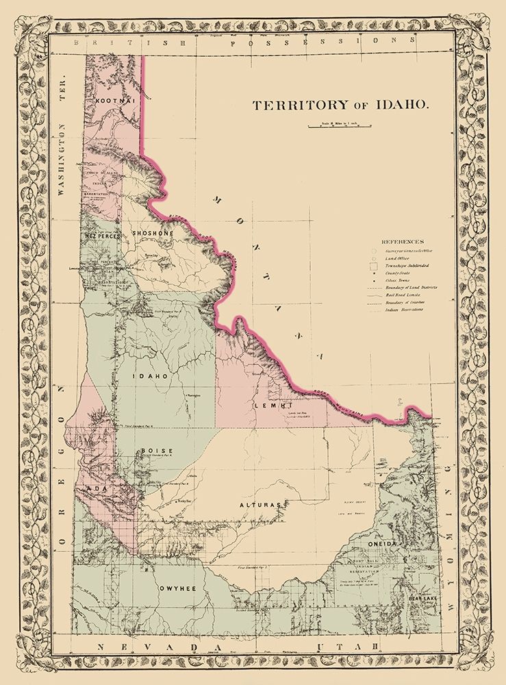 Idaho Territory - Mitchell 1881 art print by Mitchell for $57.95 CAD