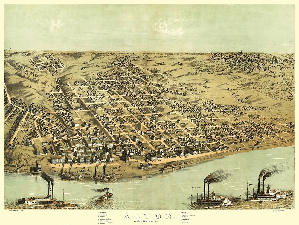 Alton Illinois - Ruger 1867 art print by Ruger for $57.95 CAD