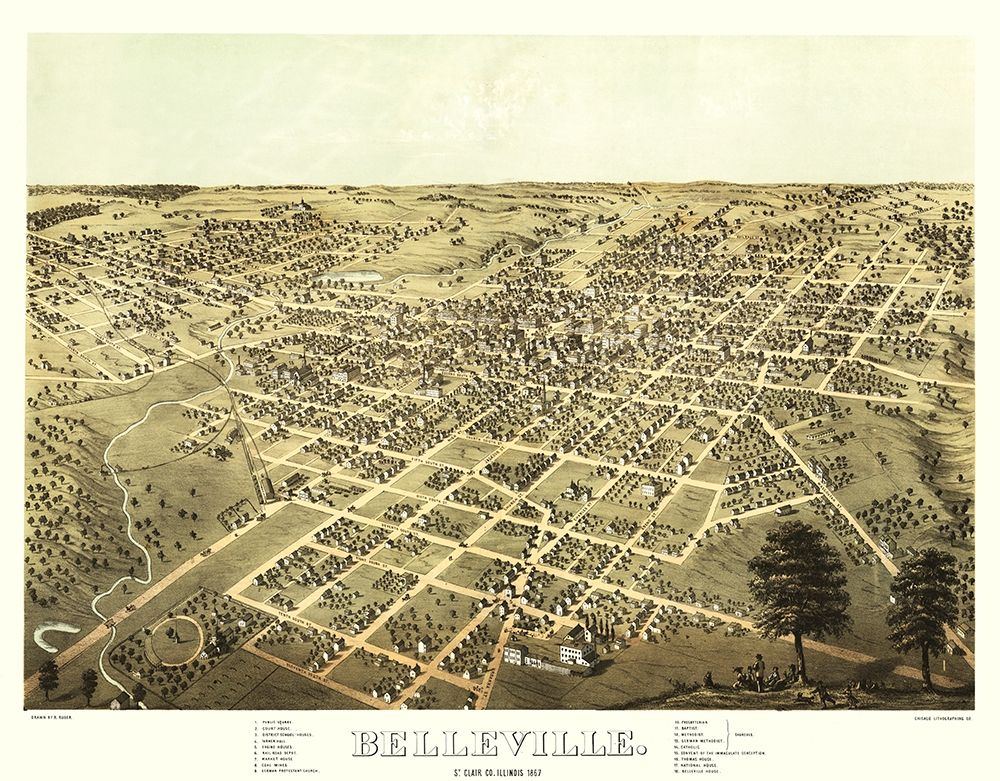Belleville Illinois - Ruger 1867 art print by Ruger for $57.95 CAD