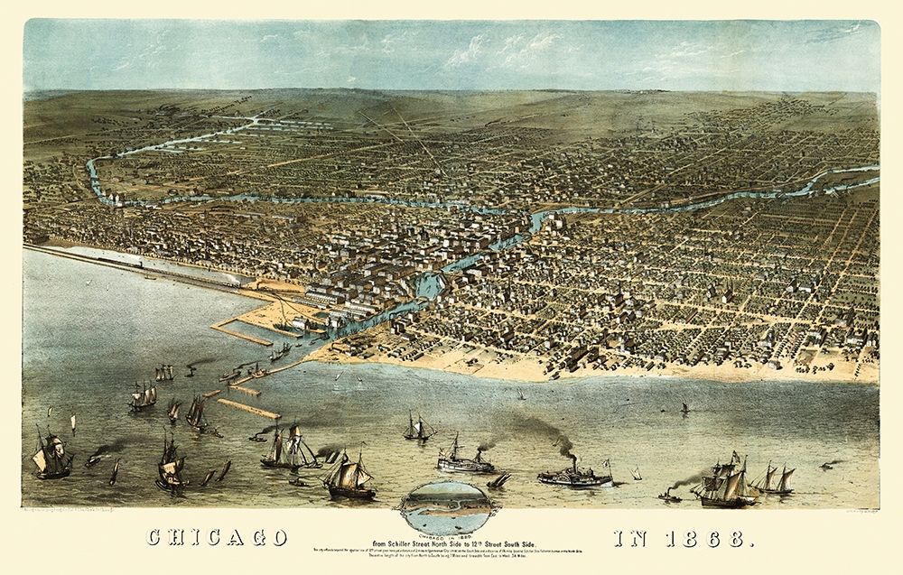 Chicago Illinois - Ruger 1868 art print by Ruger for $57.95 CAD