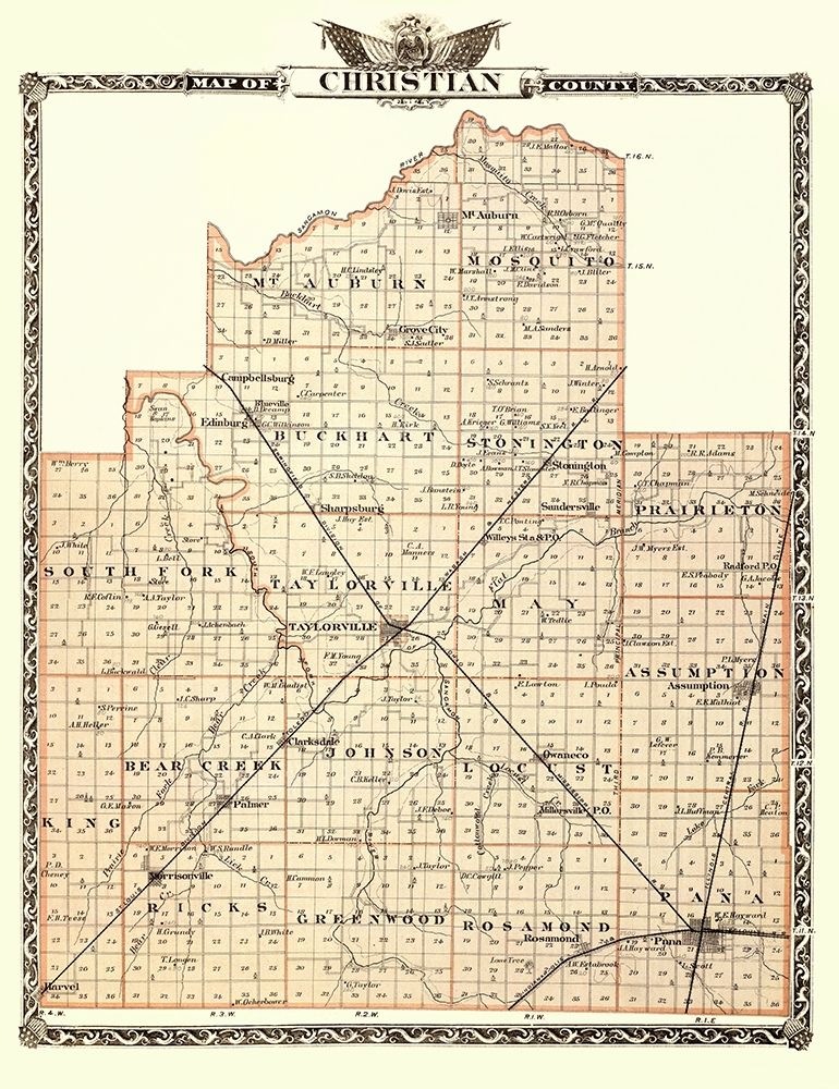 Christian Illinois - Warner 1876 art print by Warner for $57.95 CAD