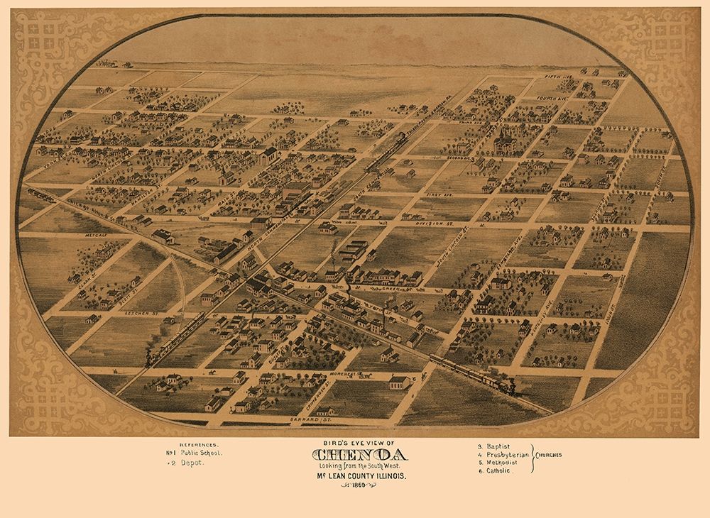 Chenoa Illinois - Ruger 1869 art print by Ruger for $57.95 CAD
