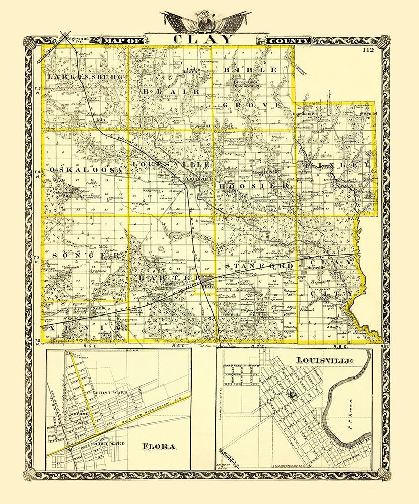 Clay Illinois Landowner - Warner 1870 art print by Warner for $57.95 CAD
