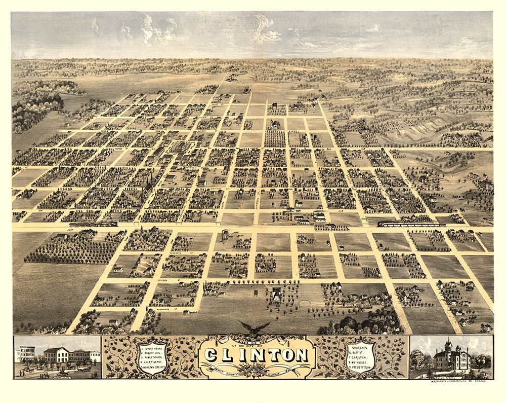 Clinton Illinois - Ruger 1869 art print by Ruger for $57.95 CAD