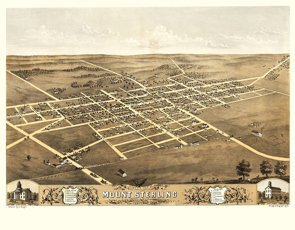 Mount Sterling Illinois - Ruger 1869 art print by Ruger for $57.95 CAD
