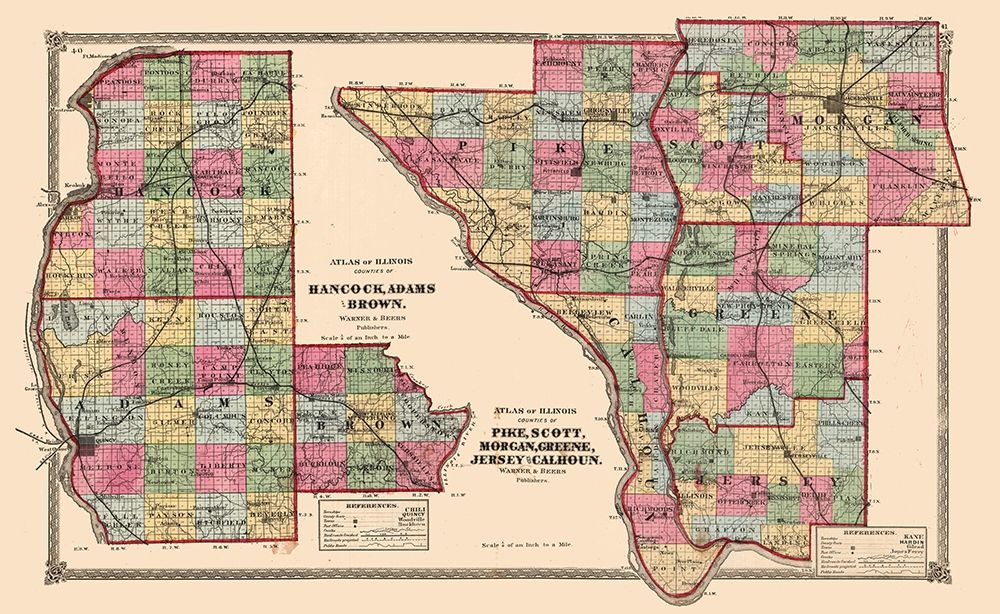 Illinois Counties art print by Unknown for $57.95 CAD