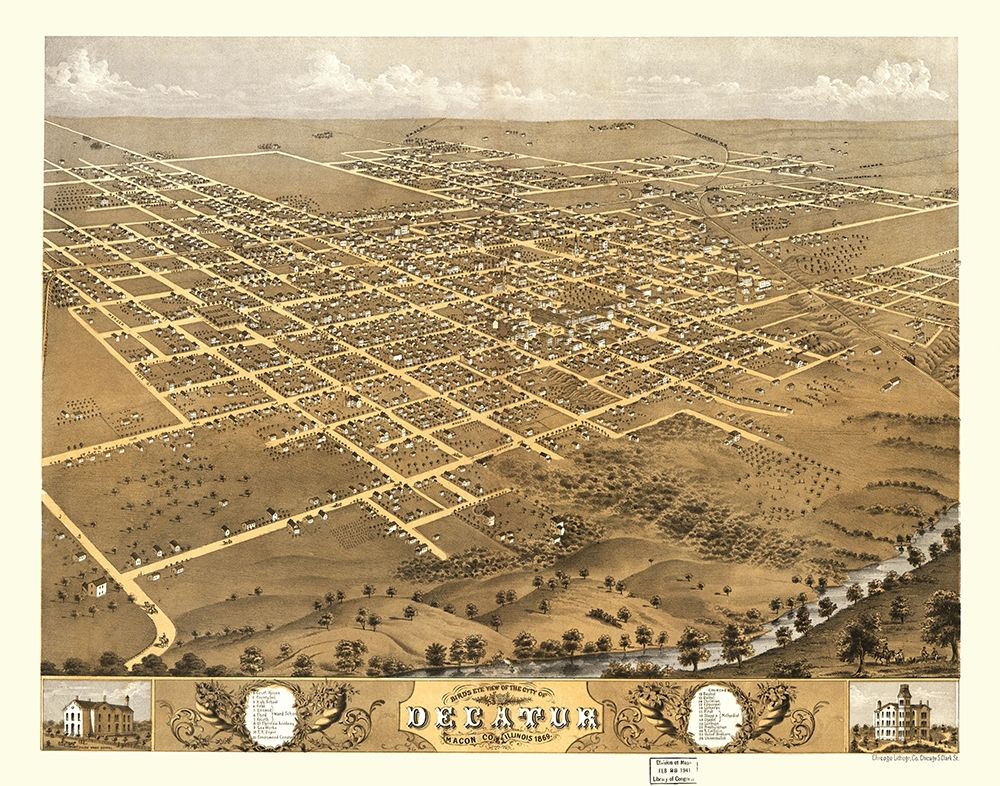 Decatur Illinois - Ruger 1869 art print by Ruger for $57.95 CAD