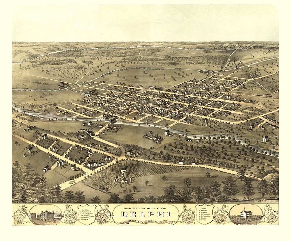 Delphi Indiana - Ruger 1869 art print by Ruger for $57.95 CAD