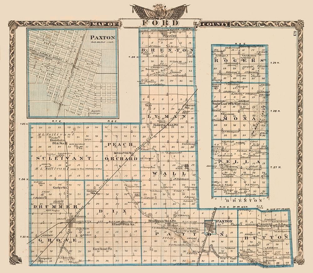 Ford County - Illinois art print by Unknown for $57.95 CAD