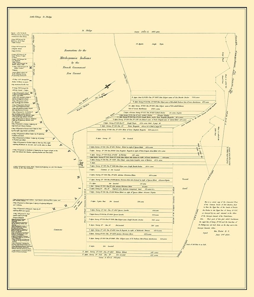 Fort Chartres Illinois Landowner - Rector 1809 art print by Rector for $57.95 CAD