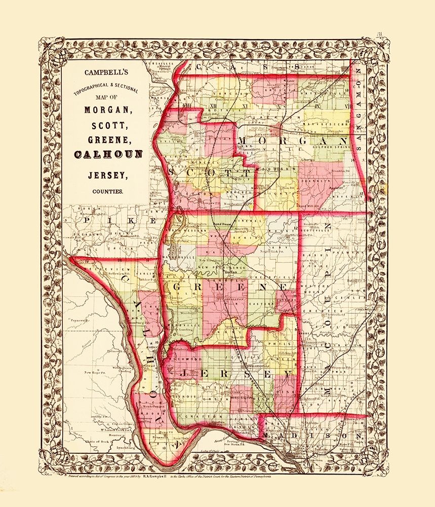 Greene Jersey Scott Morgan Calhoun Illinois art print by Campbell for $57.95 CAD