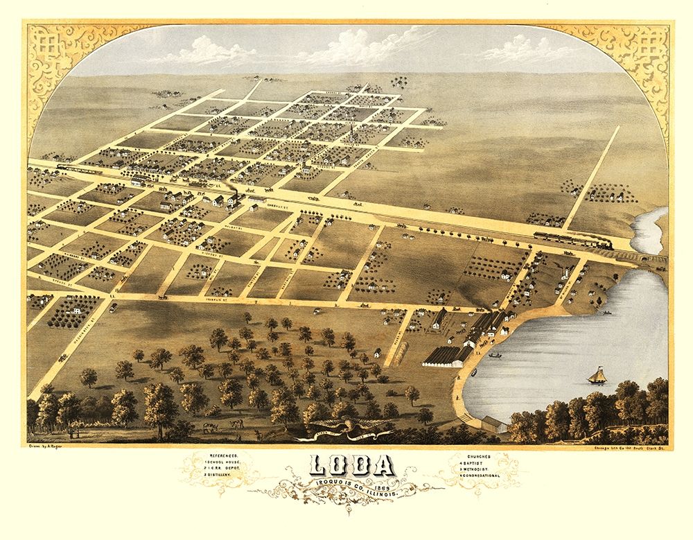 Loda Illinois - Ruger 1869 art print by Ruger for $57.95 CAD