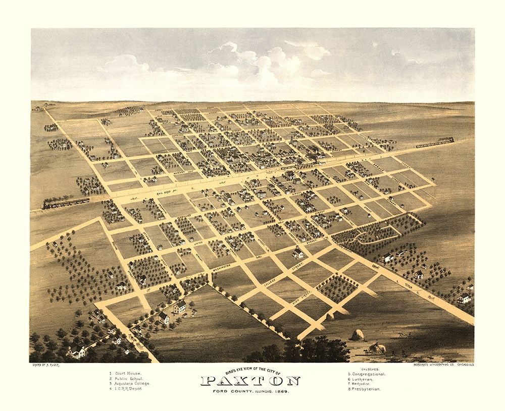 Paxton Illinois - Ruger 1869 art print by Ruger for $57.95 CAD