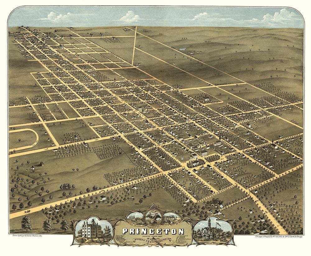 Princeton Illinois - Ruger 1870 art print by Ruger for $57.95 CAD