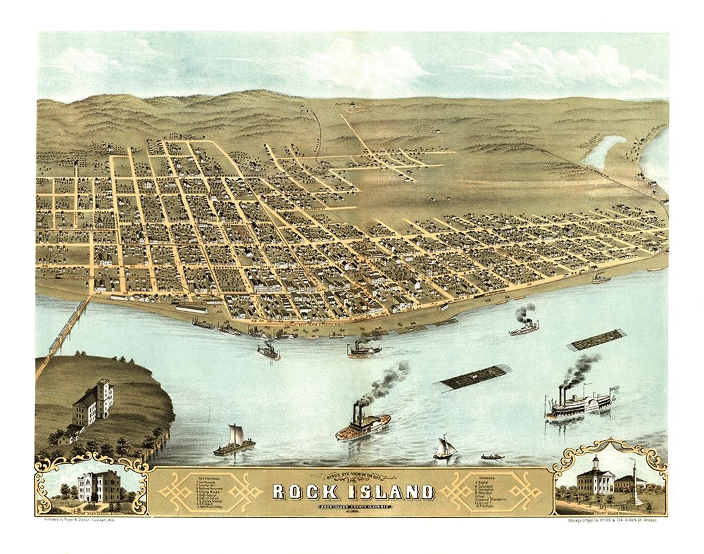 Rock Island Illinois - Ruger 1869 art print by Ruger for $57.95 CAD