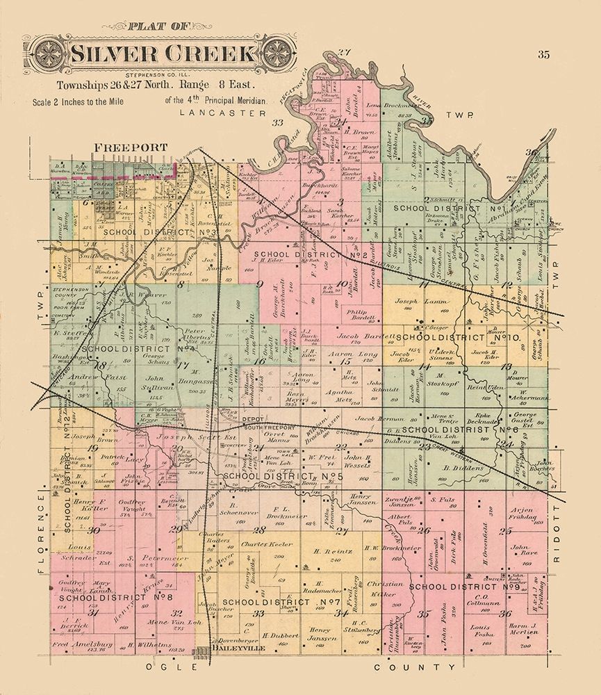 Silver Creek  Illinois art print by North West Publishing Co. for $57.95 CAD