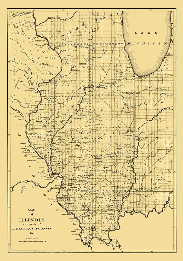 Illinois - Burr 1836 art print by Burr for $57.95 CAD