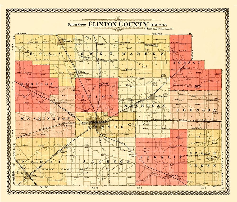 Clinton Indiana -Andreas 1903 art print by Andreas for $57.95 CAD