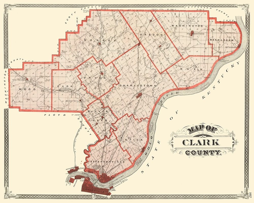 Clark Indiana - Baskin 1876 art print by Baskin for $57.95 CAD