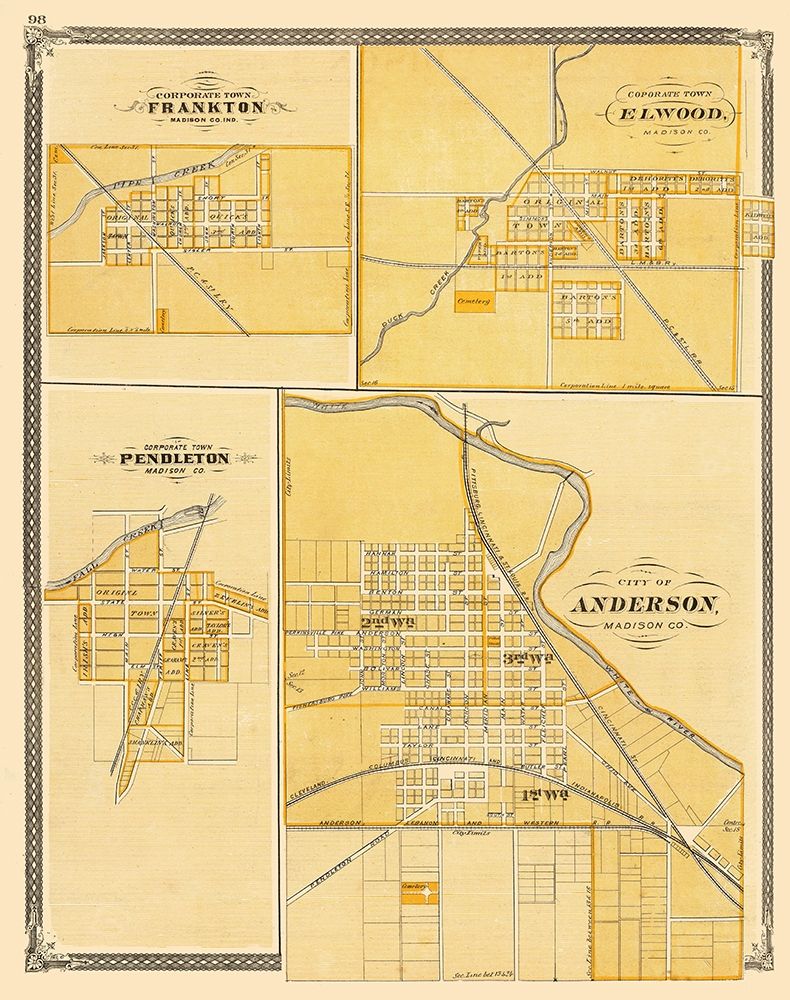 Frankton, Elwood, Pendleton, Anderson Indiana art print by Baskin for $57.95 CAD