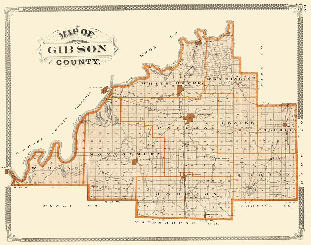 Gibson Indiana - Baskin 1876 art print by Baskin for $57.95 CAD