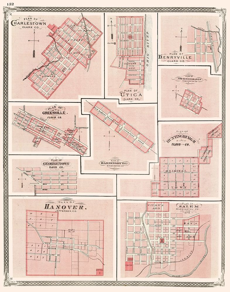 Hanover, Charlestown, Utica, Salem, Greenville art print by Baskin for $57.95 CAD