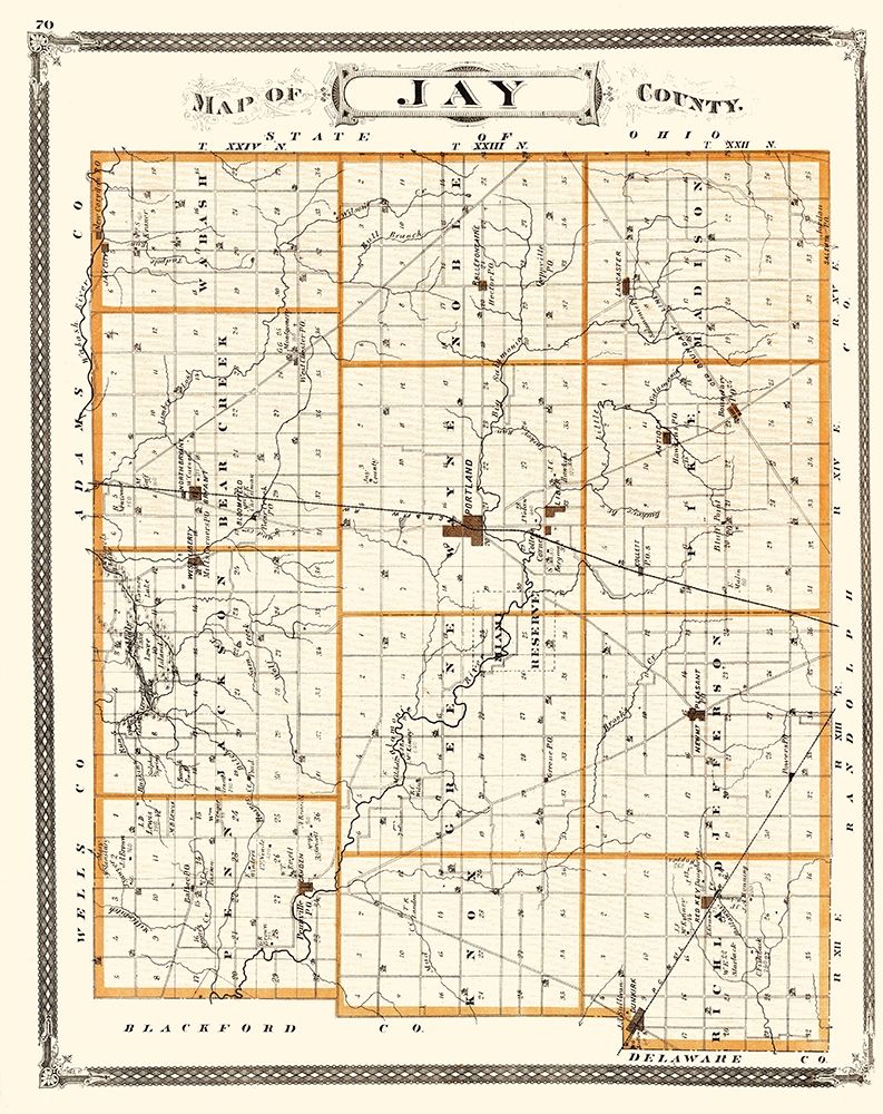 Jay Indiana Landowner - Baskin 1876 art print by Baskin for $57.95 CAD