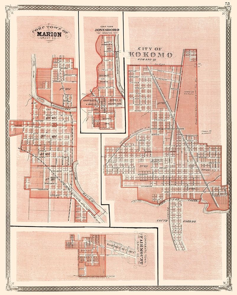 Kokomo Indiana - Baskin 1876 art print by Baskin for $57.95 CAD
