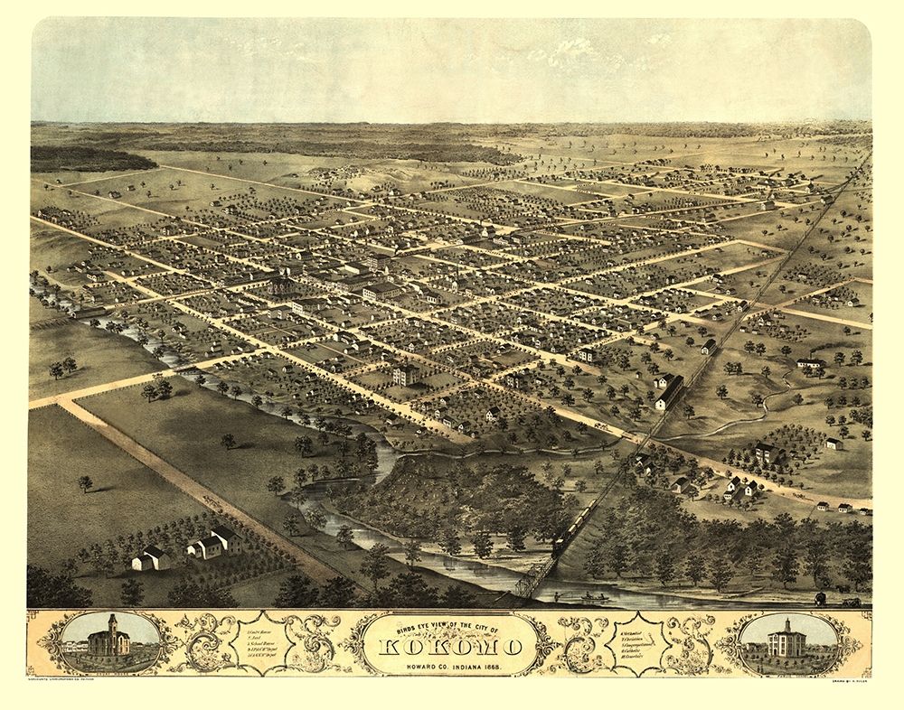 Kokomo Indiana - Ruger 1868 art print by Ruger for $57.95 CAD
