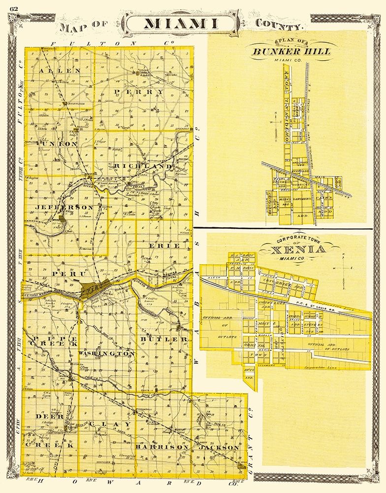 Miami Indiana Landowner - Baskin 1876 art print by Baskin for $57.95 CAD